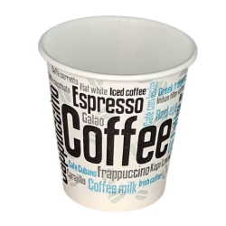 Vasos de Papel para Café 4 oz 110ml Diseño Coffee - 50 Unidades