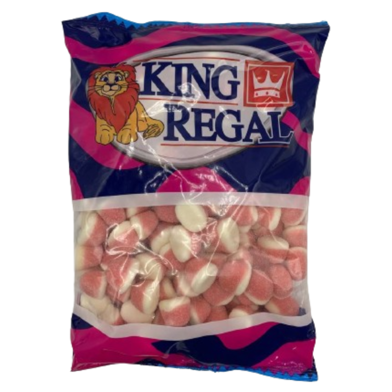 Gominolas Besos de Fresa y Nata, Bolsa de 1Kg - King Regal