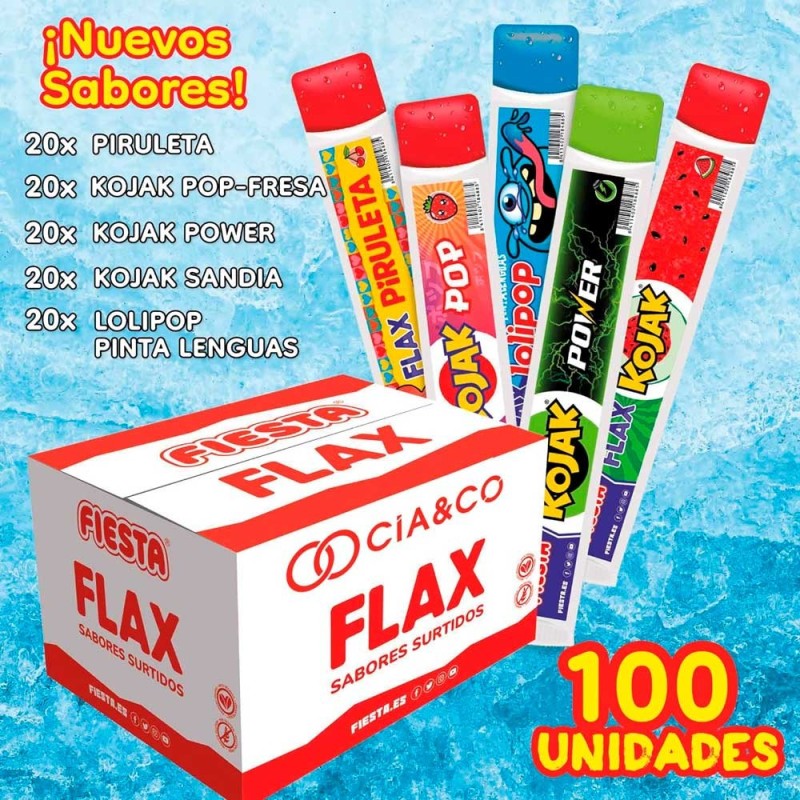 Flax Surtido Fiesta Congelable 70 ml - Sabores Refrescantes