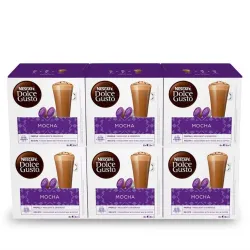 Café Mocha Dolce Gusto 6 cajas de 8+8 cápsulas Nuevo Formato