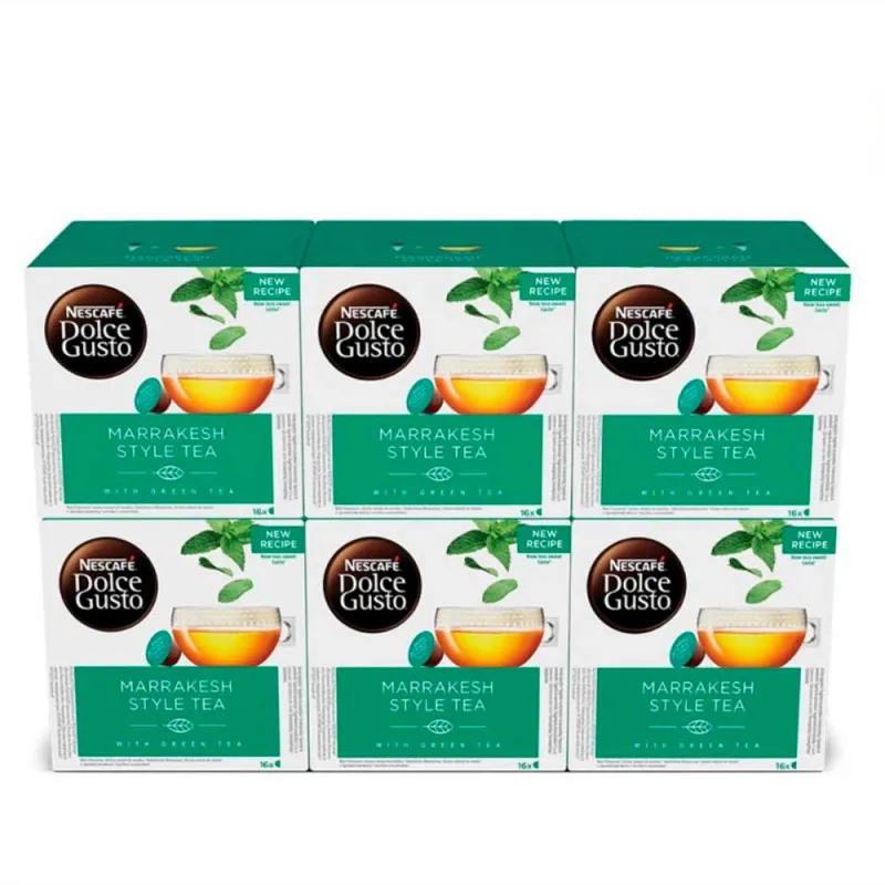 Marrakesh Style Tea 6 cajas de cápsulas Dolce Gusto