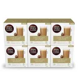 Cafe au lait delicato 6 Cajas de 16 cápsulas