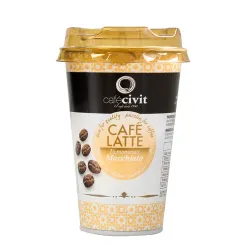 10 unidades Café Latte Machiatto Civit. 225ml para llevar