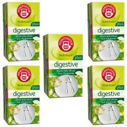 5 cajas de Digestive Plus, 20 infusiones  Pompadour 8412900400354