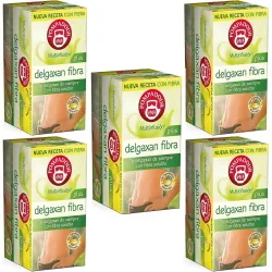 5 cajas de Infusion Delgaxan Fibra Plus, 20 bolsitas Pompadour 8412900710293