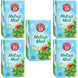 5 cajas de Melisa Miel Pompadour 20 infusiones 8412900708771