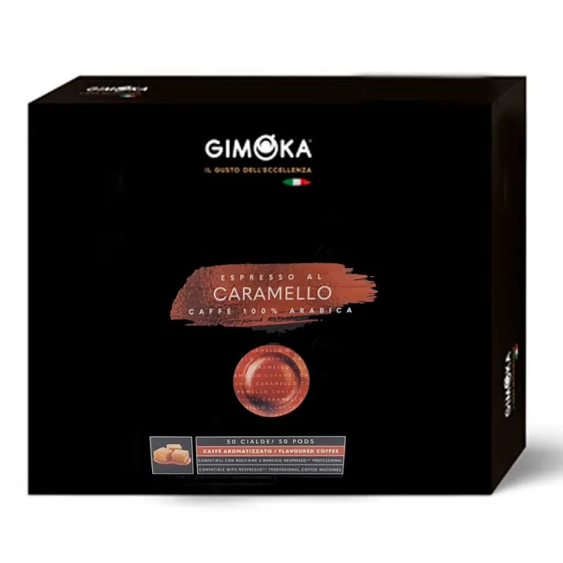 Espresso Caramelo 100% Arábica Nespresso Profesional Gimoka 50 cápsulas.