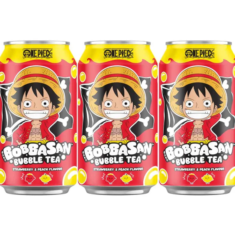 Bubble Tea Sabor Fresa y Melocotón Luffy - Edición One Piece