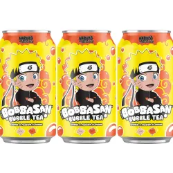 3 botes de Bubble Tea Sabor Lichi y Fruta de la pasion Naruto  33 ml cada uno