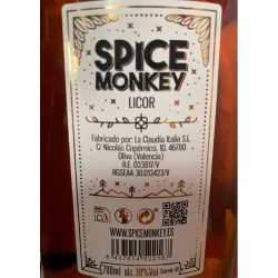 Spice Monkey Whisky con Canela y chili 0.70 botella Vidrio KRD