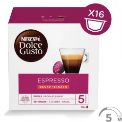 Descafeinado Café espresso Red 16 unidades Dolce Gusto