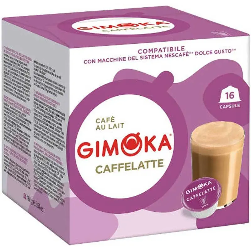 Café con Leche  Gimoka  compatible Dolce Gusto   16 cápsulas