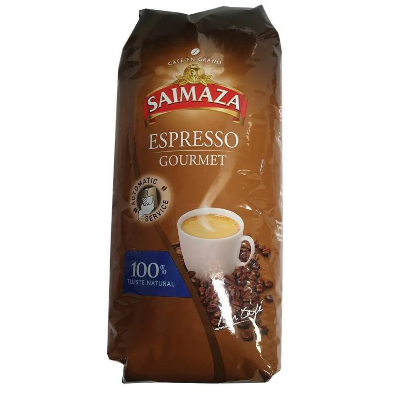 Espresso Gourmet, Café en grano Saimaza 1 kg 100 natural