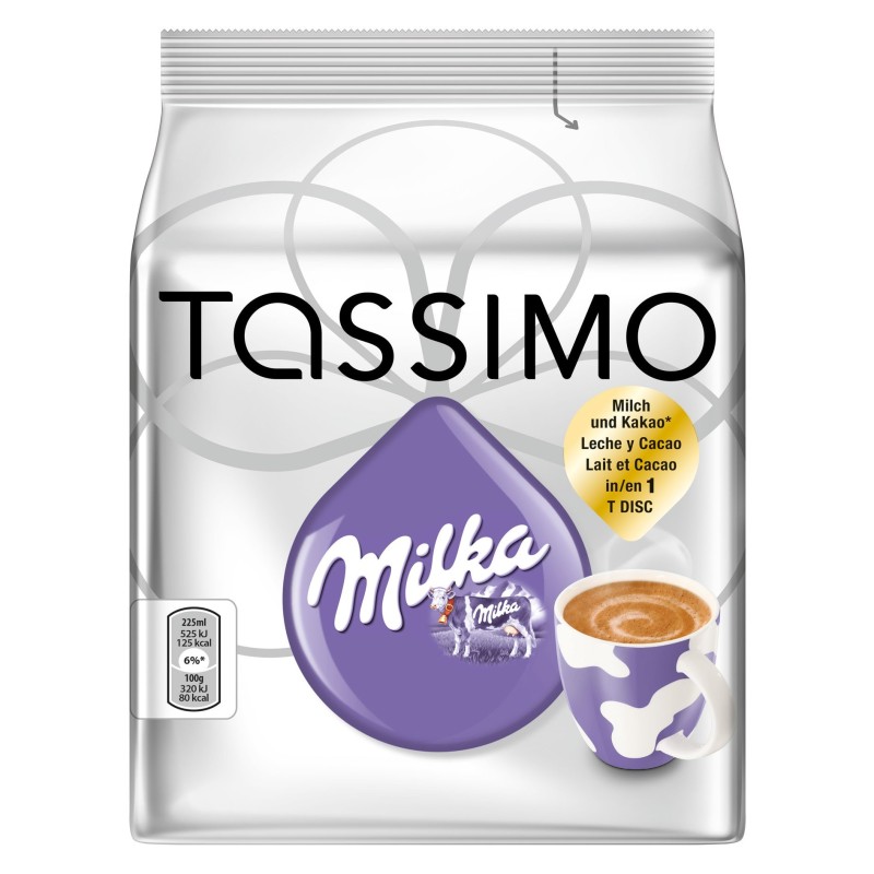 80 Cápsulas Tassimo Milka Packs - Chocolate
