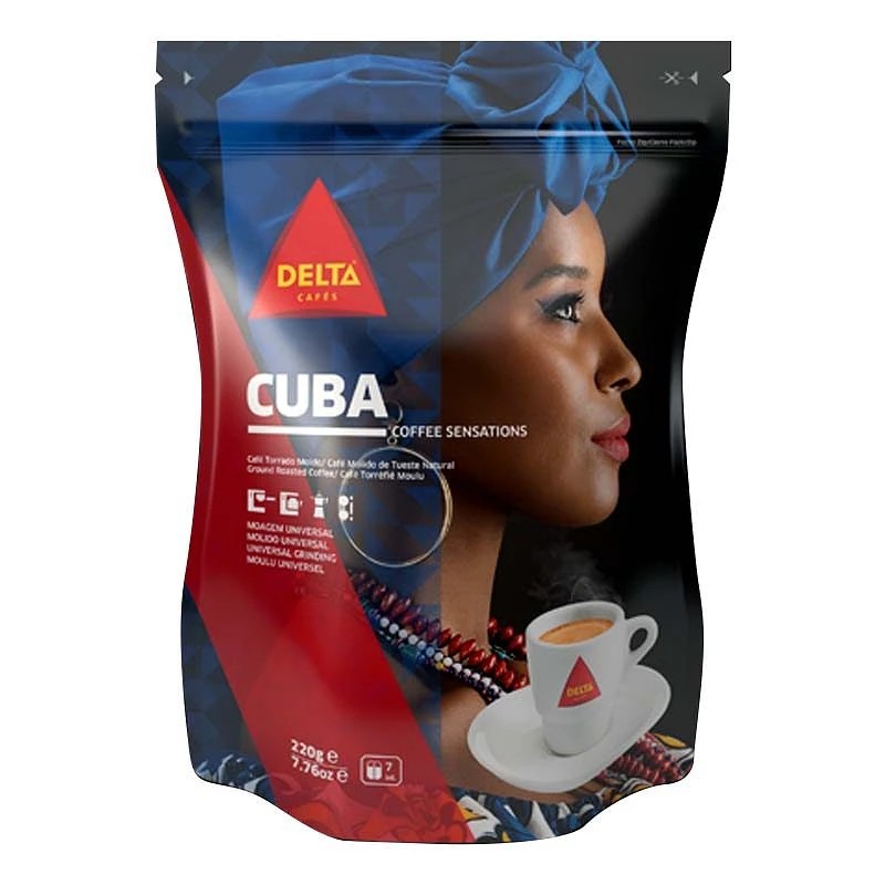 Café molido CUBA, DELTA Cafés 250 gr. Intensidad 7/10.